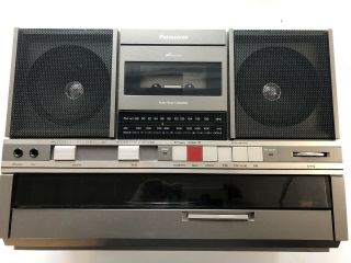 Vintage Panasonic Sg - J500 Boombox Ghetto Blaster Turntable Cassette Am Fm Radio