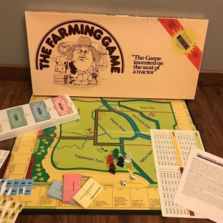 The Farming Game Vtg 1979 Educational Family Farm Board Game Complete 70s