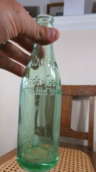 Vintage Shamokin,  Pa Straight Side Green Arrow Coca - Cola Bottle