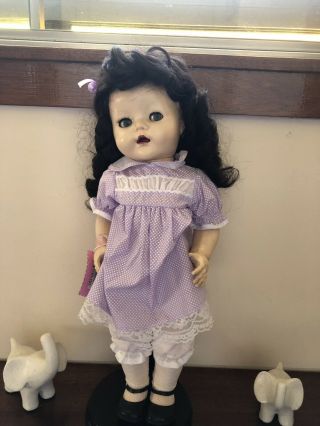 Vintage Sweet Pedigree Hard Plastic Walker Doll 21” 1950s