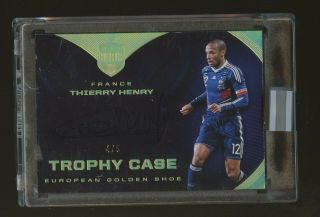 2018 Panini Eminence Soccer Trophy Case Thierry Henry France Auto 4/5