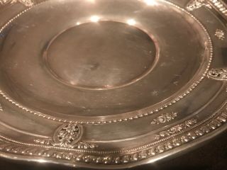 10 1/4” Wallace Sterling Silver Dish Rose Point 5977 2