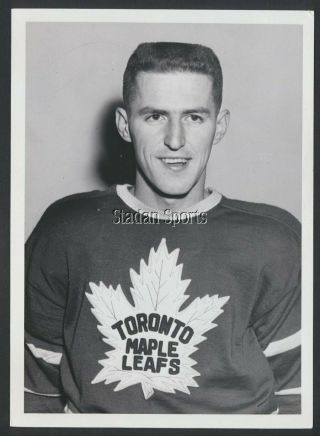 Turofsky Bill Harris Toronto Maple Leafs Vintage Nhl Hockey Press Photo