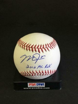 Mike Trout Autograph Signed " 2012 Al Roy " Mlb Baseball Auto Psa/dna Angels