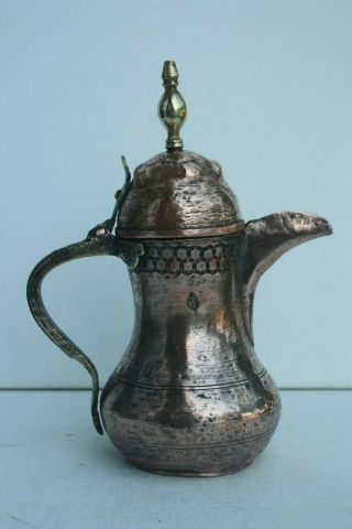 Rare 27,  5 Cm Antique Dallah Hallmark Islamic Art Coffee Pot Bedouin 815 Grams