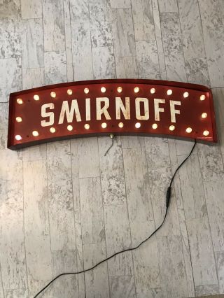 Classic Smirnoff Vodka Sign,  Light - Up,  Vintage Decor