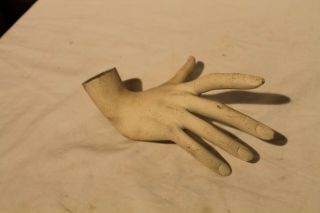 Vintage Mannequin Right Hand Female With Raised Finger