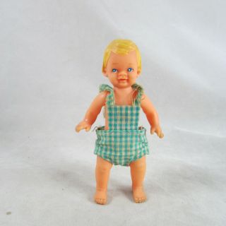 Eldon Poseable Baby Joy Doll 4 " Vinyl Japan Very Hard To Find Vintage 1960s