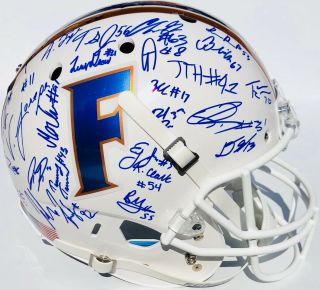 2019 Florida Gators Team Signed F/s Football Helmet Dan Mullen Kyle Trask W/coa