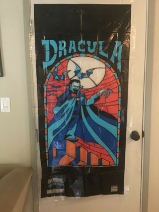 Universal Monsters Vintage Stained Glass Window Door Decoration Wolfman Dracula 2