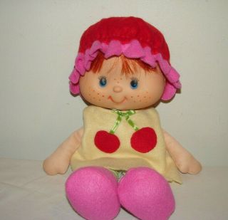 Vintage Strawberry Shortcake Custom Cherry Cuddler Big Vinyl Head Doll