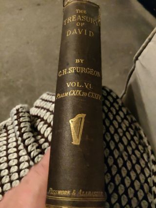 C.  H.  Spurgeon.  The Treasury Of David.  1st Edition?volume 6 Good.  Passmore Alabas1883