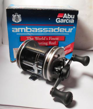 Vintage Abu Garcia Ambassadeur 6501 C3 Baitcasting Bass Fishing Reel W.  Box