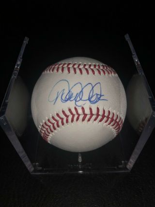 Derek Jeter Signed Retirement Logo Baseball Autographed Auto Jsa Loa