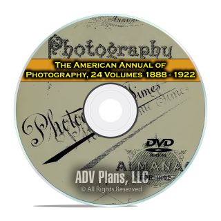 The American Annual Of Photography,  24 Volumes,  From 1888 - 1922,  Camera Dvd E67