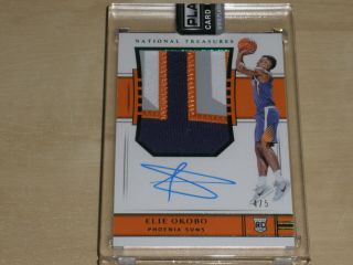 2017 - 18 National Treasures Emerald Rookie Patch Auto Rc Rpa Elie Okobo 4/5