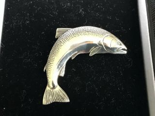 Vintage Silver Fish/salmon?? Brooch/ Pin