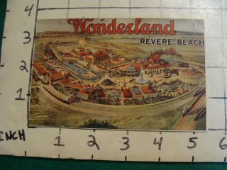 Vintage Postcard: Wonderland Revere Beach Mass