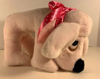 Vintage Pink Morgan Bantam Stuffed Plush Dog Garry Moore