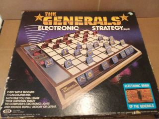 The Generals Electronic Strategy Game.  Vintage 1980.  Complete.  /