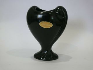 Vintage Australian Pottery Raynham Black Vase