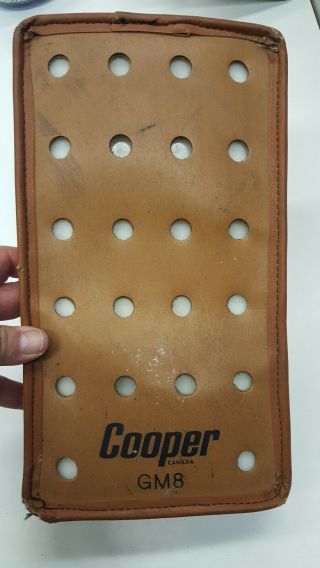 Vintage Cooper Gm8 Leather Goalie Blocker Hockey Street Ball