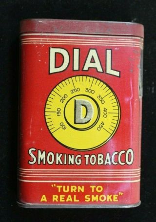Empty Vintage Tobacco Pocket Tin Dial Smoking Tobacco