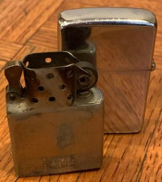 Vintage Zippo Lighter Pat.  2032695 Orig 16 Hole Chimney Bradford Pa 1940’s/50’s