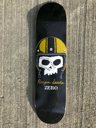 Zero Skateboard Deck Keegan Sauder Pro Model Signed