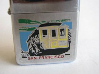 San Francisco California Street Car 1987 Zippo Shiny Chrome Lighter - Unfired 2