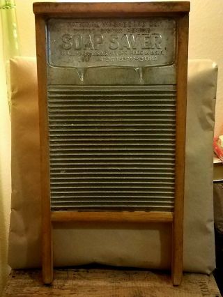Vintage Soap Saver Wash Board No.  194 National Washboard Co.