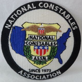 National Constables Association United States Since 1973 Vintage Uniform Patch