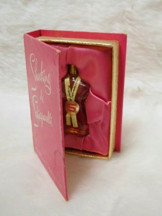 Vintage Shocking De Schiaparelli Figure Bust Glass Perfume Bottle Box 1/8 Fl Oz