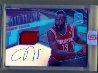 James Harden Auto - Indelible Ink - Red Jersey Fabric - 24/25 Only - Sharp Card