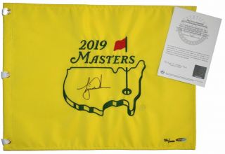 Tiger Woods Signed Autographed 2019 Masters Golf Flag Uda Le 356/1000
