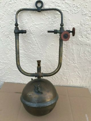 Vintage Gas Lantern Lamp - Primo Light,  Windhorst & Co. ,  St Louis,  Mo.