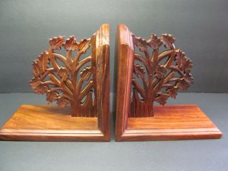Tree Of Life Bookends Vintage Hard Wood Bookends Unicef