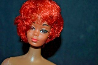 Vintage Barbie Friend Christie Tnt Doll African American Black Body Red Hair
