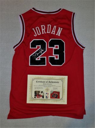 Michael Jordan Chicago Bulls Signed Autographed Jersey Usa