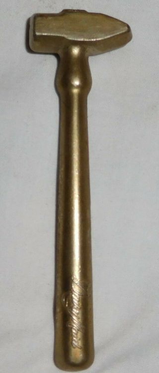 Vintage Davoy Maid Rock Candy Breaking Small Gold Color Hammer,  Cooking,  Uetensil