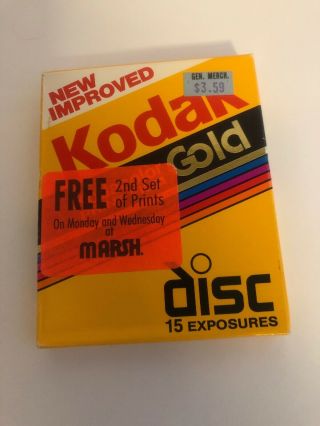 Vintage Kodak Kodacolor Vr Disc Film 15 Exposures 12/1996 Nib