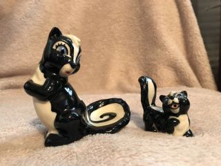 Vintage Ceramic Arts Studio Mother and Baby Skunks 2