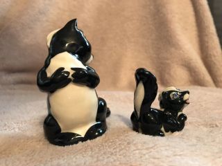 Vintage Ceramic Arts Studio Mother and Baby Skunks 3