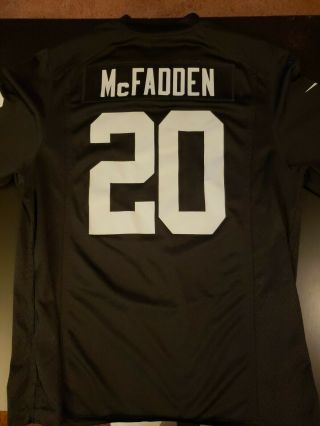 Nfl Nike Oakland Raiders Football Darren Mcfadden 20 On Field Jersey Large