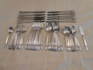 1847 Rogers Bros " First Love " Grille Set - Service For 10