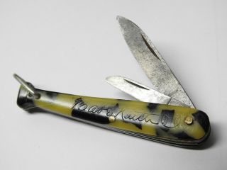 Vintage 1930s Babe Ruth Pocket Knife Quaker Oats Premium Old Antique Pocketknife