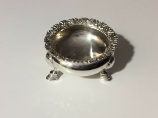 Tiffany & Co.  Footed Sterling Silver Salt Dish Ca 1900