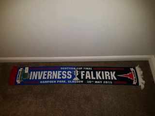 Inverness V Falkirk Vintage Football Scarf Soccer Scottish Cup Final 0402