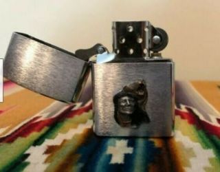 1999 Zippo Lighter with Native American and Bear K XV 3