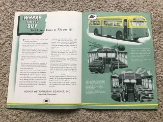 1947 Beaver Metropolitan Coaches,  Sales Information.